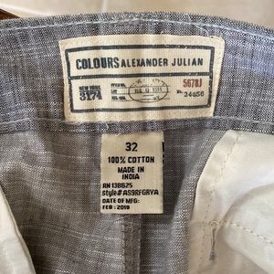 Mens linen shorts, 9” inseam